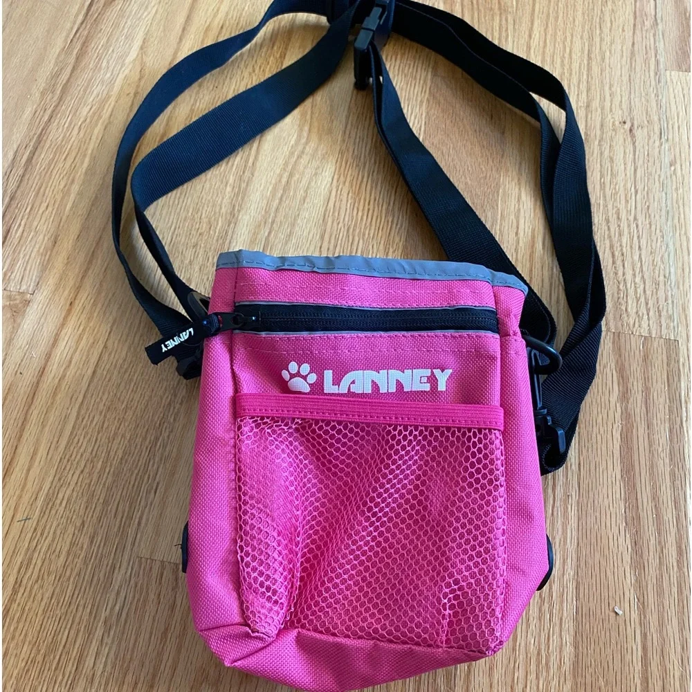 New Lanney Multiple Pocket Pink Treat Pouch
